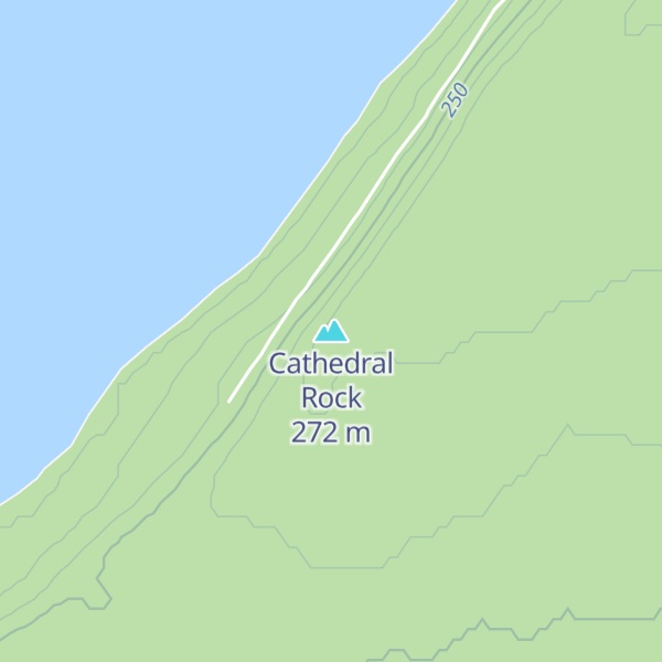 Map of Cathedral Rock