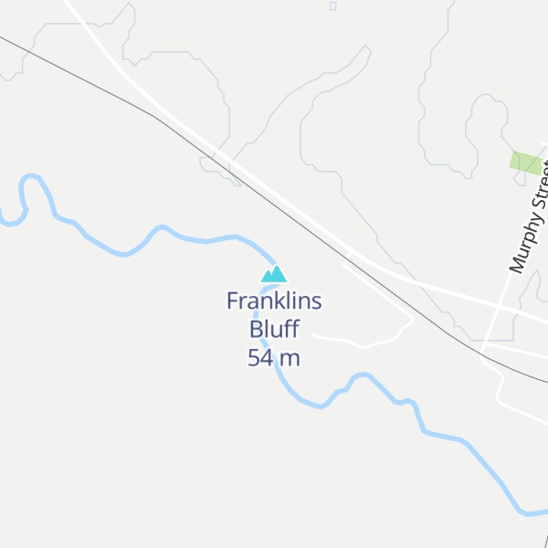 Map of Franklins Bluff