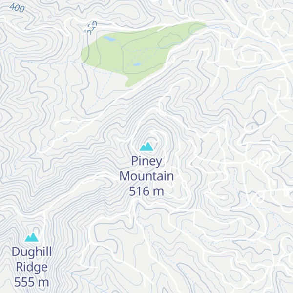 Map of Piney Mountain