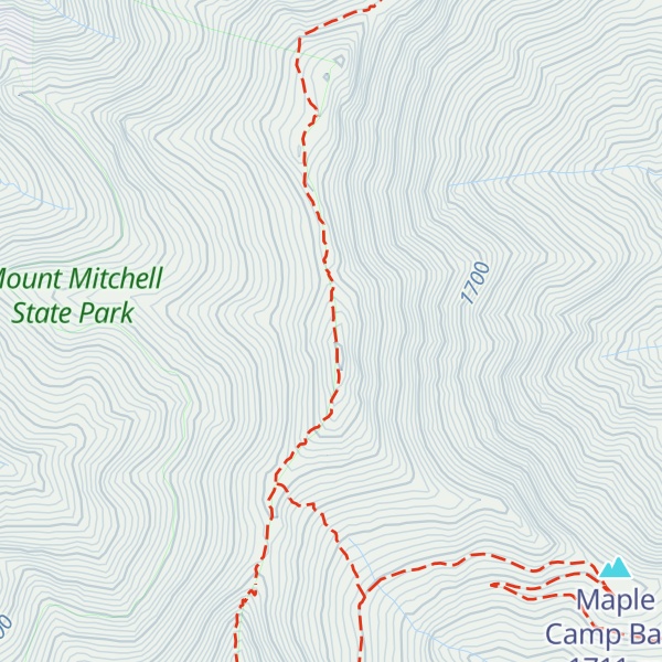 Map of Balsam Cone