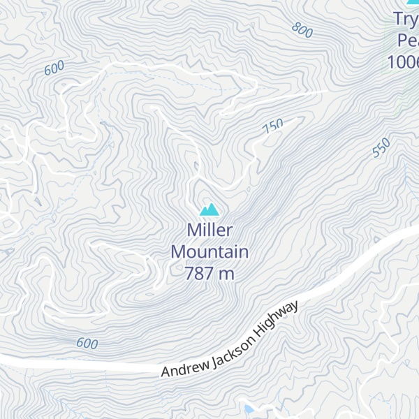 Map of Miller Mountain