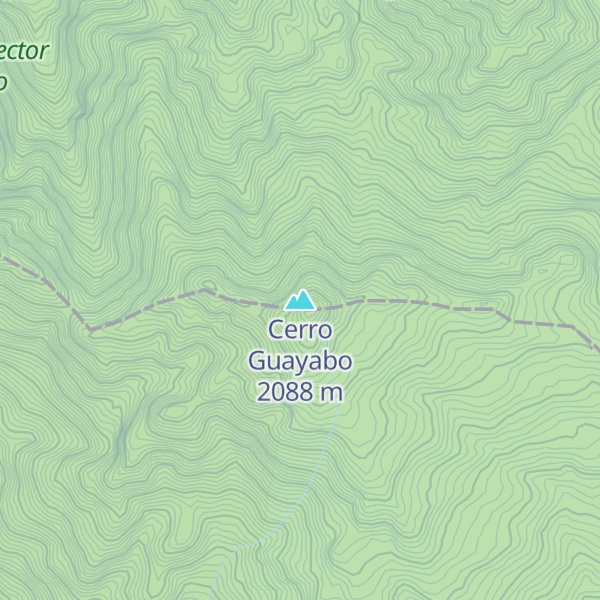 Map of Cerro Guayabo