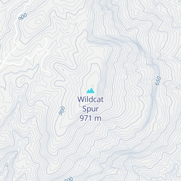Map of Wildcat Spur