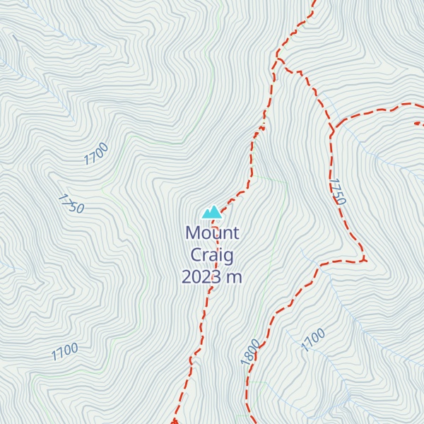 Map of Mount Craig