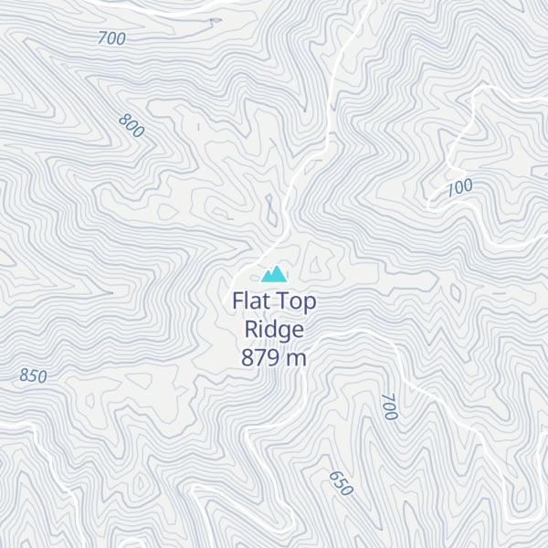 Map of Flat Top Ridge
