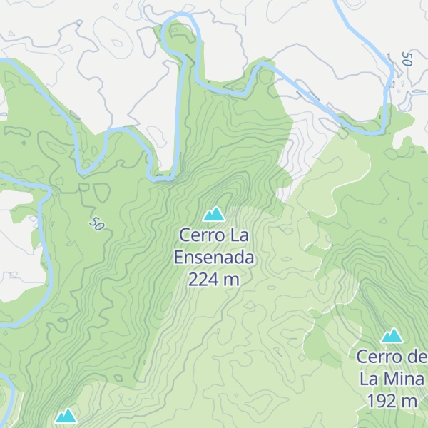Map of Cerro La Ensenada