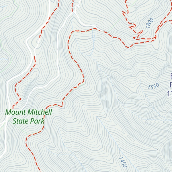Map of Grassy Knob Ridge