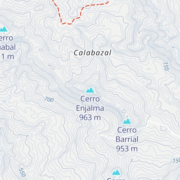 Map of Cerro Enjalma