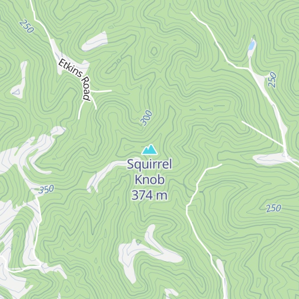 Map of Squirrel Knob