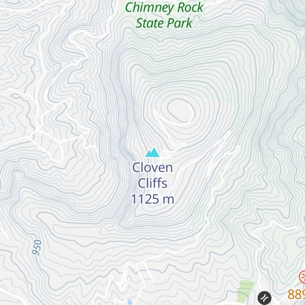 Map of Cloven Cliffs