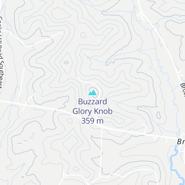 Map of Buzzard Glory Knob