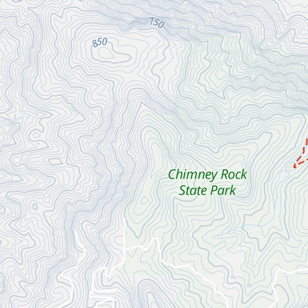 Map of Rich Mountain