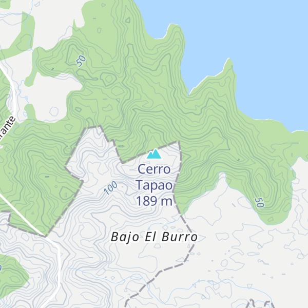 Map of Cerro Tapao