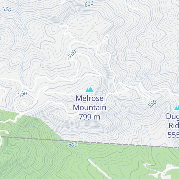 Map of Melrose Mountain