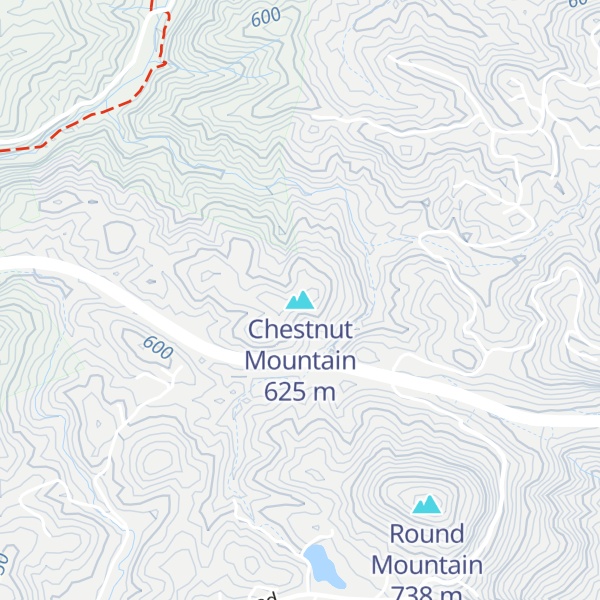 Map of Chestnut Mountain