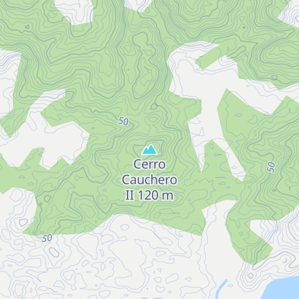 Map of Cerro Cauchero II