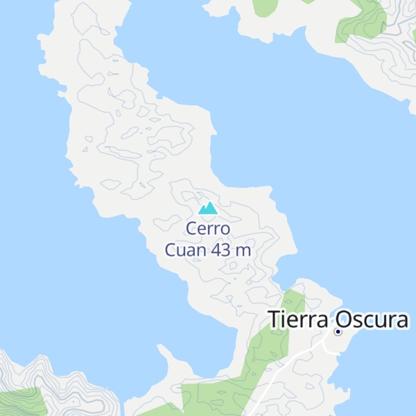 Map of Cerro Cuan