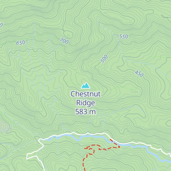Map of Chestnut Ridge