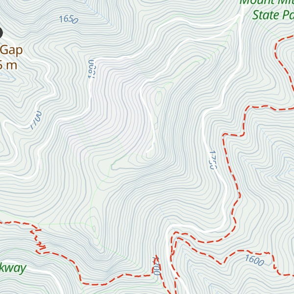 Map of Clingmans Peak