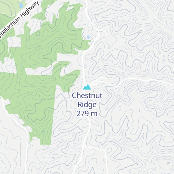 Map of Chestnut Ridge