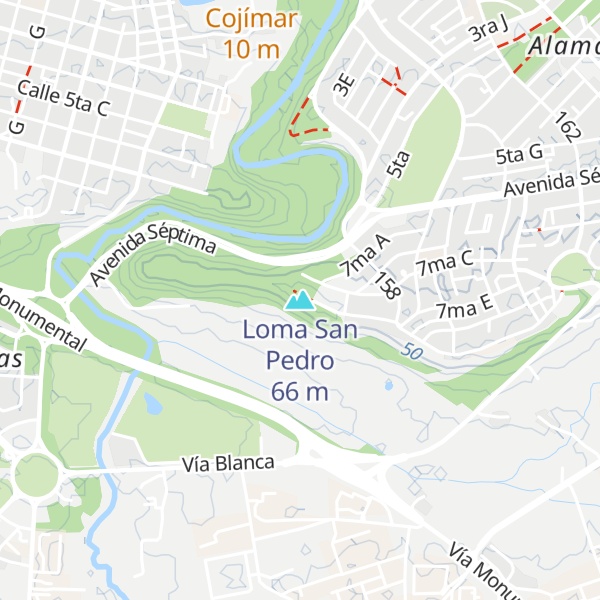 Map of Loma San Pedro