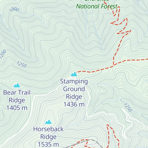Map of Stamping Ground Ridge
