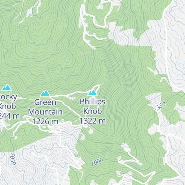Map of Phillips Knob