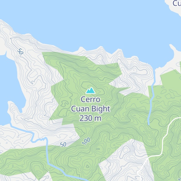 Map of Cerro Cuan Bight
