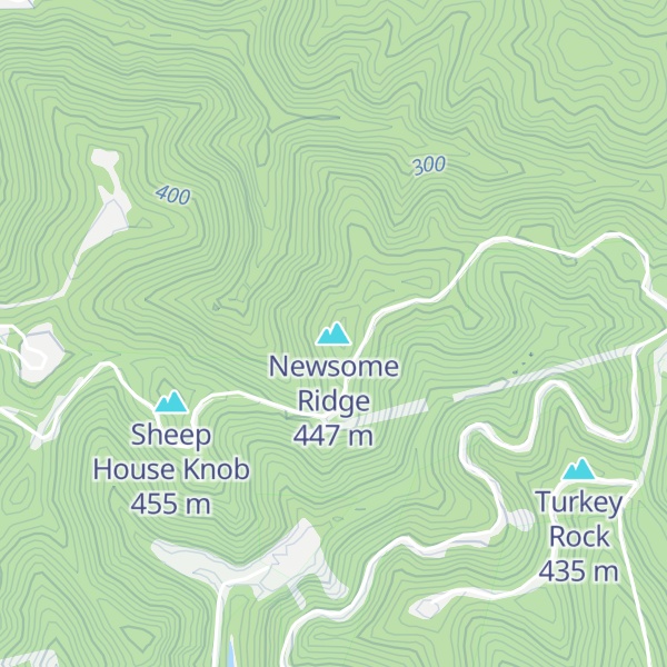 Map of Newsome Ridge