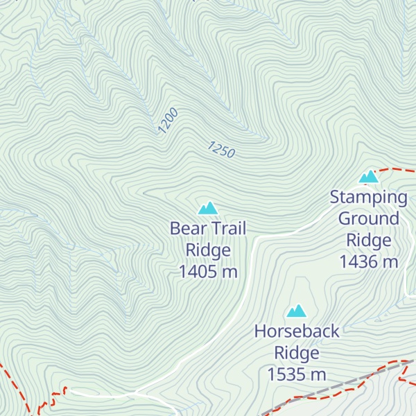 Map of Bear Trail Ridge