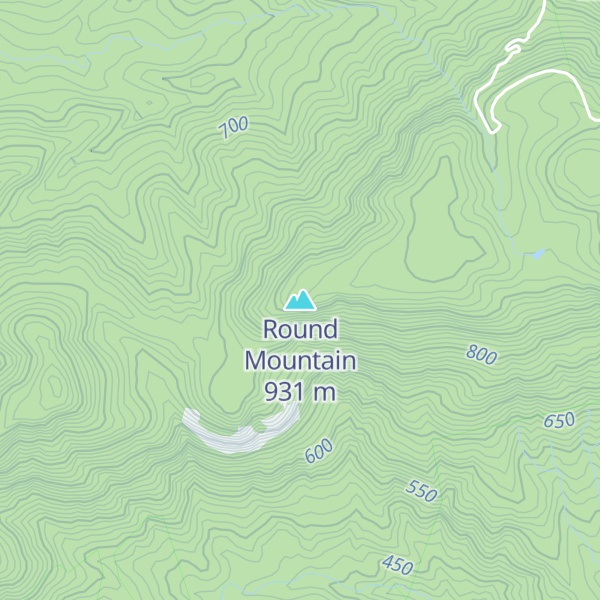 Map of Round Mountain