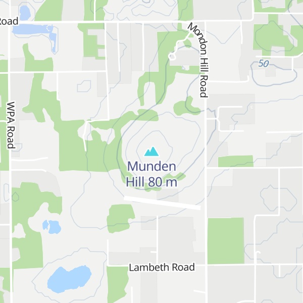 Map of Munden Hill