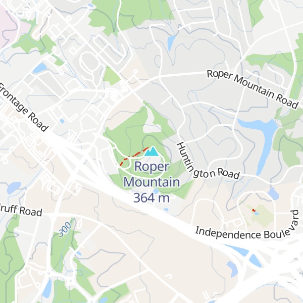 Map of Roper Mountain