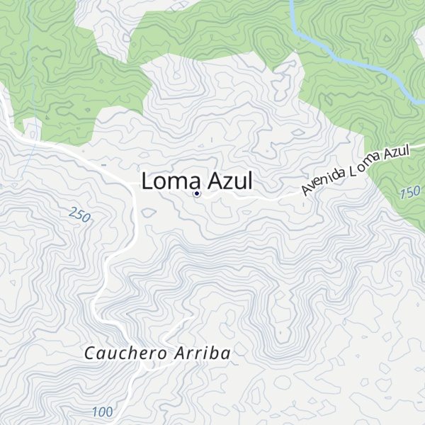 Map of Cerro Cauchero