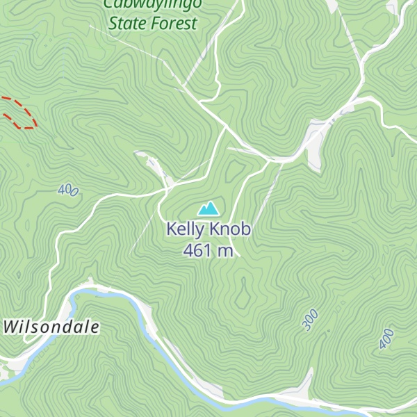 Map of Kelly Knob
