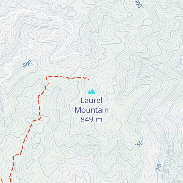 Map of Laurel Mountain