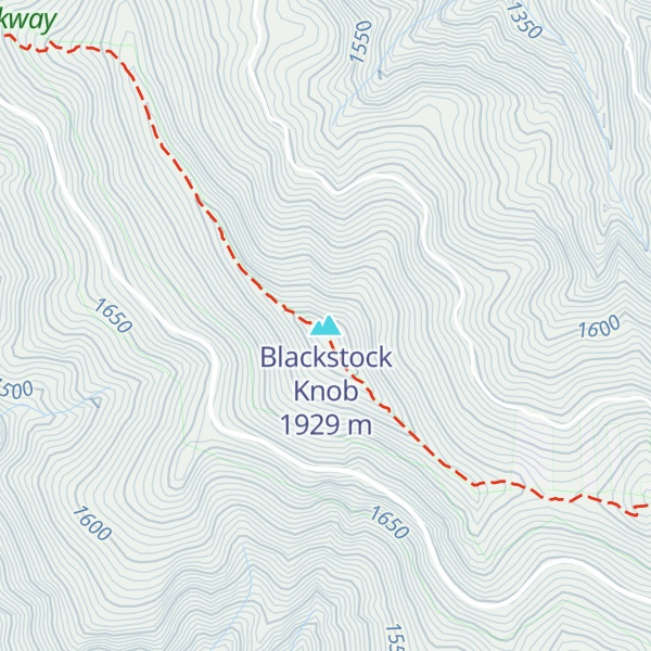 Map of Blackstock Knob