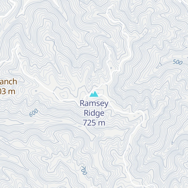 Map of Ramsey Ridge