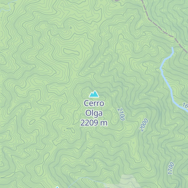 Map of Cerro Olga