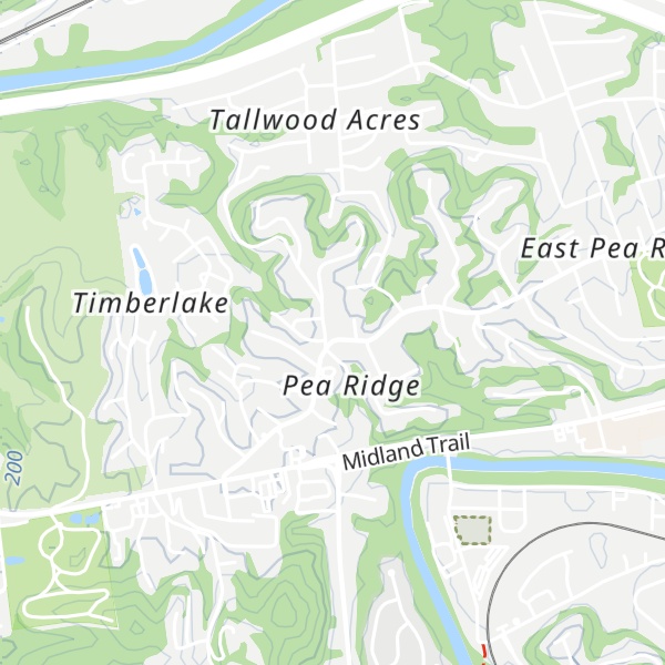 Map of Pea Ridge
