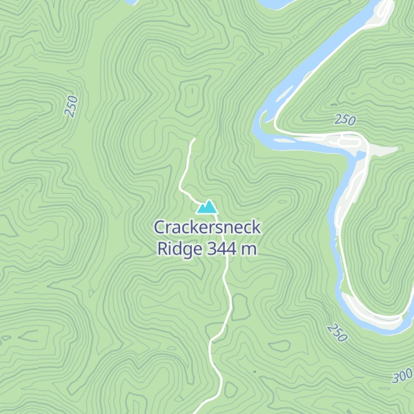 Map of Crackersneck Ridge