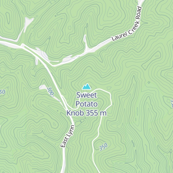 Map of Sweet Potato Knob