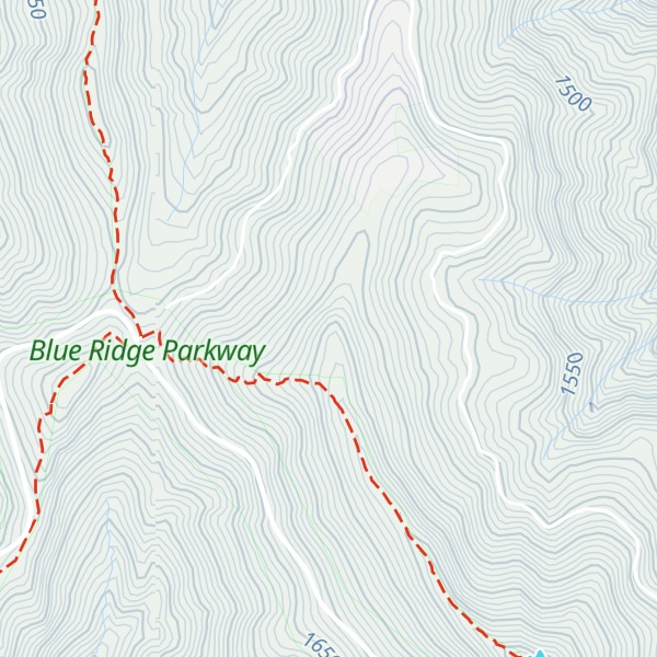 Map of Bearwallow Stand Ridge