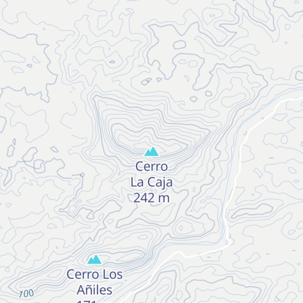 Map of Cerro La Caja