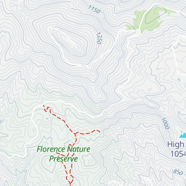 Map of Dividing Ridge