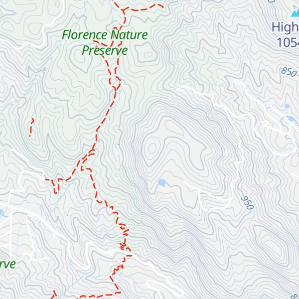 Map of Burntshirt Mountain