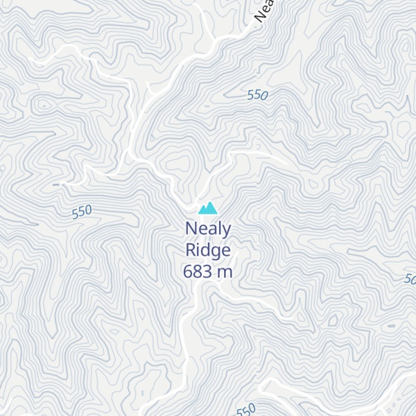 Map of Nealy Ridge