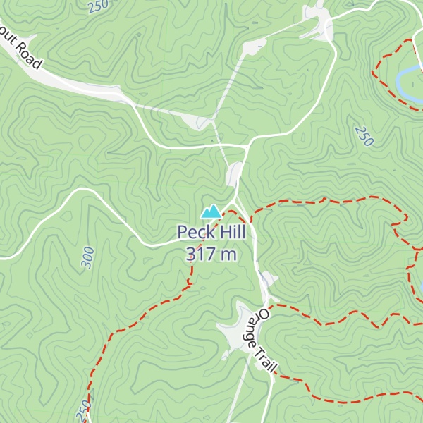 Map of Peck Hill