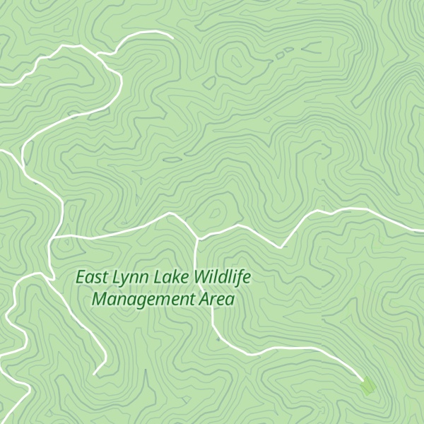 Map of Porter Knob