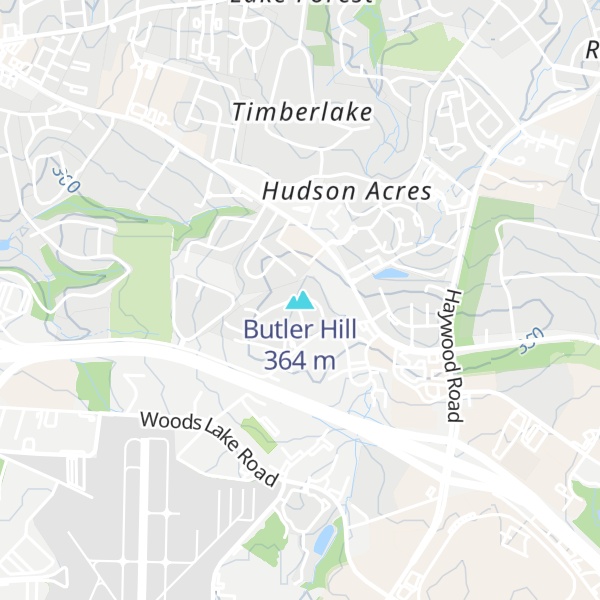 Map of Butler Hill